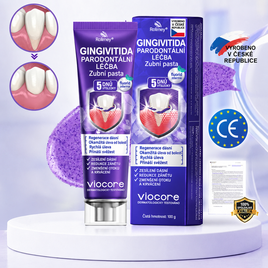 🇨🇿 Oficiální e-shop|👩‍⚕️🦷Rolimey® VioCore Zubní pasta na léčbu zánětu dásní a parodontitidy s včelím jedem